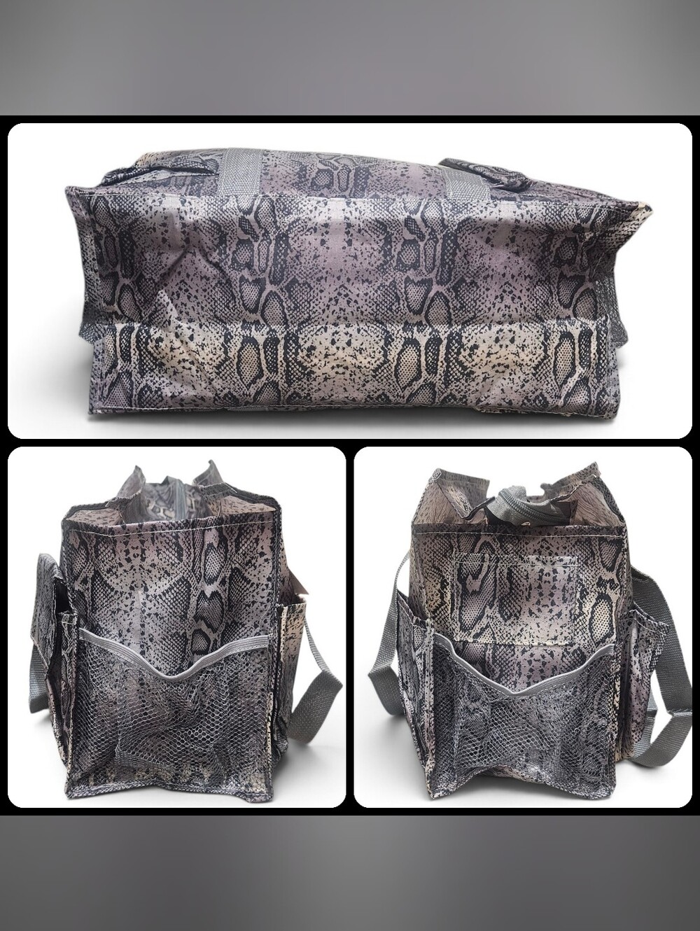 BUY NOW💖Large Water Resistant Organizer Carry Tote Bag In Python Pattern - Picture 10 of 10